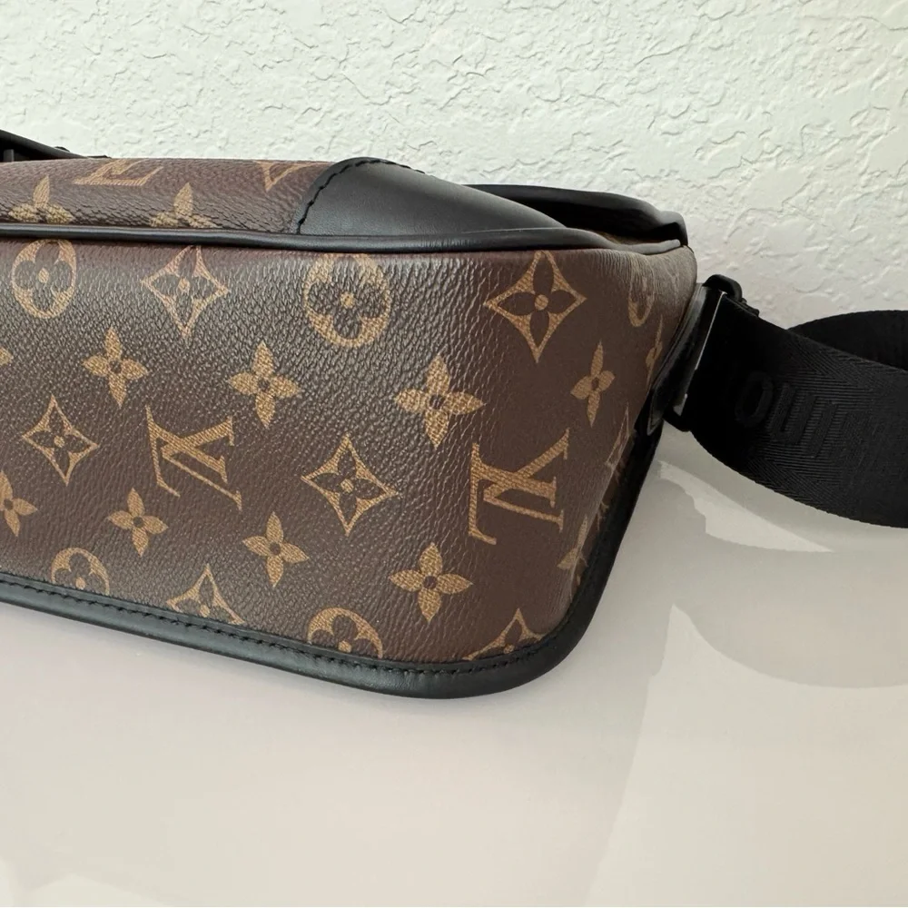 Louis Vuitton Monogram Messenger Bag in Brown and Black - Picture 9 of 16
